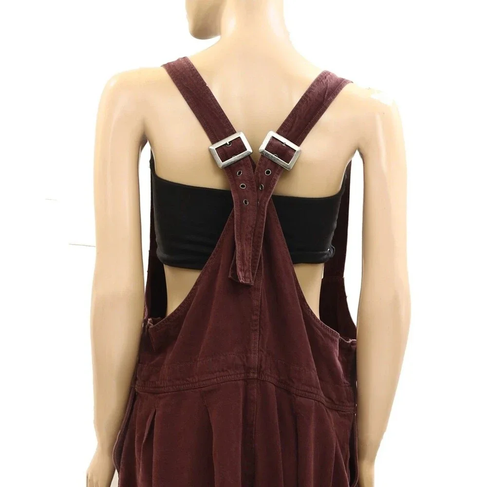 Free People We The Free Felix Tapered Overalls Jumpsuit Dress Pinafore M 288769